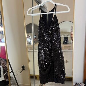 EVIE Black Sequin Dress